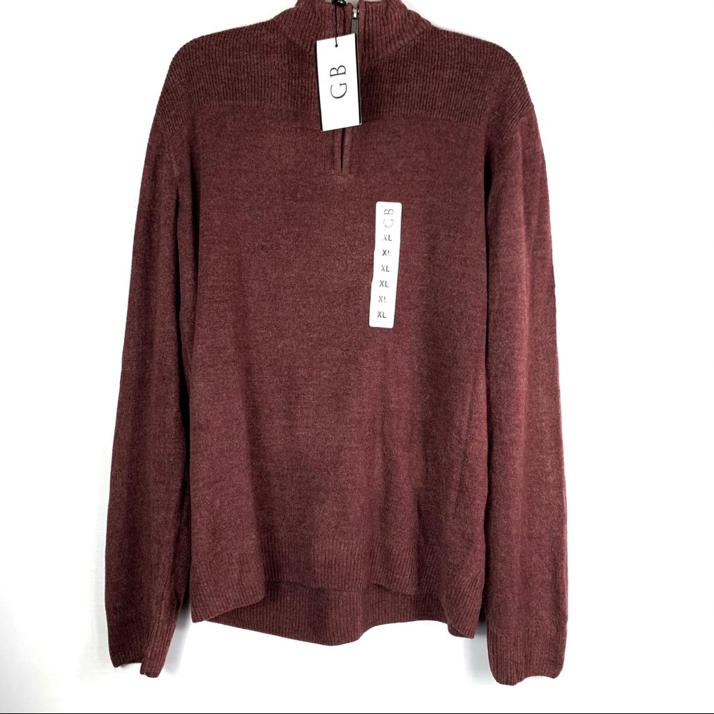 NWT Geoffrey Beene Men's 1/4 zip sweater